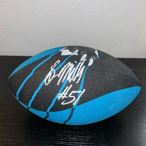 Sam Mills #51 Keep Pounding Carolina Panthers Burger King Promo Football